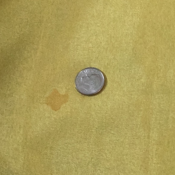 Bright yellow gold beaded dress embroidered beaded flowers size 2 or 4 EU 34 - Picture 13 of 14